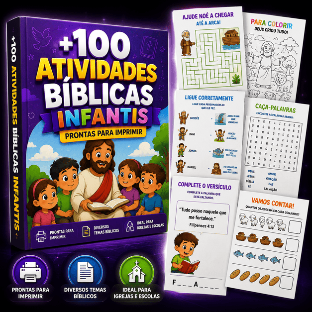Bônus 01 - +100 Atividades Bíblicas